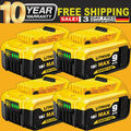 4X Für DeWalt DCB184 Akku 18V 9 Ah 8 Ah XR Li-Ion Batterie DCB182 DCB206 DCB208