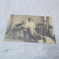 Vintage Französische nackte Postkarte Fotokarte  Nude Akt Erotik  (AA1)