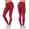 Reebok Classic Leggings Damen Freizeit Sport Hose Fitness Long Tight Gym weinrot