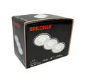 3 x Briloner LED Einbauleuchten Weiß IP44 3 x 5,5W 470lm 3000K 3-Stufen-Dimmbar