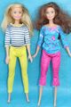 MATTEL BARBIE PUPPE K15 FASHIONISTAS FASHION DOLLS BRUNETT BLOND KLEIDUNG TWENS