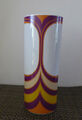 Krautheim Selb Bavaria Vase*Op-Art*Porzellan*Retro*weiß bunt*1970er*Höhe 20cm