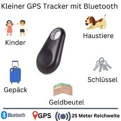 Schlüssel Finder Bluetooth Tracker Hund Auto Suche GPS Ortung Anhänger Empfänger