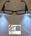 LED Brille Lesebrille Nachtbrille mit Licht inkl. Batterie +1.00 bis +4.00 Dpt