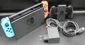 Nintendo Switch Konsole Neon-Rot/Neon-Blau / V2 /Tasche / alle Kabel - Gut