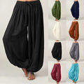 Haremshose Pumphose Aladinhose Pluderhose Boho Baggy Goa Ballonhose Yoga Damen