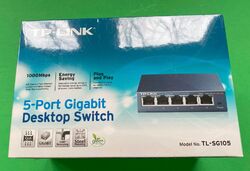 TP-LINK TL-SG105 (5 Ports - 10/100/1000 RJ45) Ethernet Gigabit Desktop Switch