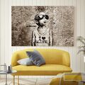 Leinwandbild Canvas Print Deko Wandbild street art Straßenkunst Banksy love life