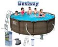 Bestway Steel Pro Max Frame Pool Komplett-Set 366x100 cm 