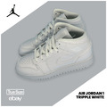 Nike Air Jordan 1 Mid Triple White GS | Kinder Sneaker | 37.5 38 38.5 39 40