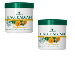 1,76Eur/100ml) 2x Herbamedicus Ringelblumen Balsam spröde rissige Haut, 2x 250ml