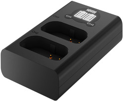 Dual Akku Battery Ladegerät Charger USB NEWELL DL-USB-C für 2x Akku DMW-BLJ31