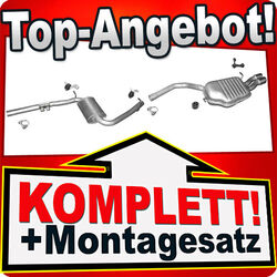 Auspuff für AUDI A4 (B7) 1.9 2.0 TDi Stufenheck / Kombi Avant Auspuffanlage