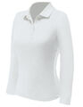 NATH Damen Langarm Poloshirt Longsleeve Polo Shirt Piqué Cotton S-XL K7 NEU 