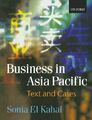 Business In Asia-Pacific: Text and Cases by El Kahal, Sonia 0198782195