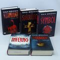 DAN BROWN Illuminati Sakrileg Das verlorene Symbol Inferno Diabolus  5x Buch GEB