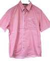 Tom Tailor Herrenhemd Hemd gemustert rot Karo Gr. L Kurzarm regular fit HH3-384