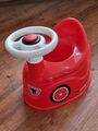BIG Baby Potty Lerntöpfchen Lenkrad Hupe Bobby Car Design Rot Toilette 