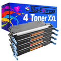 4 Toner XXL PlatinumSerie für HP Color Laserjet Q6470A-Q6473A 3600 3600 DN 3600N