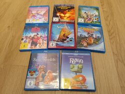 8 x Disney Blu-Ray : Vaiana ,Susi und Strolch, Rango, Bernhard u.a. in Top