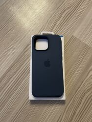 Apple Silikon Hülle Case mit MagSafe Hülle für iPhone 15 Pro Max - Sturmblau