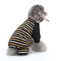 Hund Gestreift Hundejacke Haustier Pullover Hundekleidung Warme Wintermantel DE