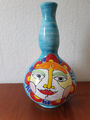 LA MUSA Vase  ITALIEN handbemalte Kunst Keramik Zirkus italienisch Vase MCM