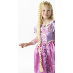 Geflochtener Rapunzel Zopf lang Disney Ansteckzopf Prinzessinnenzopf Zopfperücke