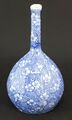 Blau weiß Transfer bedruckt Vintage viktorianisch antik Blume Design Flaschenvase