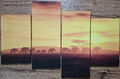 4-tlg. Leinwandbilder-Set african Spirit, Fotodruck ca. 1,20 m x 0,80 m