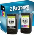 2 Patronen für Canon PG-540 CL-541 PIXMA MG3150 MG3550 MX395 MX475 MX525 TS5150