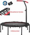 Fitnesstrampolin 150kg Mini Trampolin Griff Gummiseil Federung Sport Ø128cm