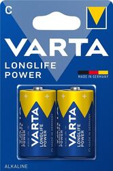 Varta Longlife Power Alkali Mangan Batterie LR14/C Baby 1,5 V (2er Blister)