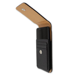 caseroxx Outdoor Tasche für Yota Devices YotaPhone 3 in schwarz aus Echtleder