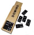 3 x 28 Dominosteine in Holzbox 16x4x3cm Sielsteine Dominospiel Domino Spiel 