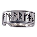 925 Silber Wikinger Ring Runen 52-59 verstellbar Wikingerring Futhark Runenring