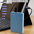 UnionSine 500GB 1TB Externe Tragbare Festplatte 2,5" USB 3.0 SATA PC Laptop HDD