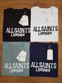 All Saints London Herren Knochen übergroß Bio Baumwolle Crew-Shirt