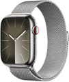 Apple Watch Series 9 GPS + Cellular 45mm Edelstahl silber Milanaise - WIE NEU
