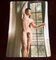 Fotokunst Bild Foto laminiert nackter Mann "Asia-Men" Akt Erotik Kunstdruck HG