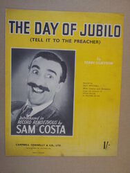 Songblatt Der Tag des Jubiläums Sam Costa 1952