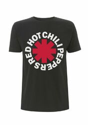 T-Shirt Red Hot Chili Peppers klassisch Sternchen Logo offiziell lizenziert schwarz Herren