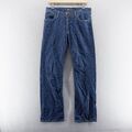 Henri Lloyd Herrenjeans 32x33 blau Denim gerades Bein normale Passform Stretch