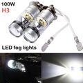 2X H3 12V 100W LED Auto Nebelscheinwerfer Glühbirnen Super Bright HeadLight Weiß