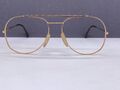 Zeiss Brille Herren Gold Quadratisch Groß gold 80er XL Pilot  9222 Vintage