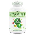 VITAMIN B KOMPLEX- 240 Kapseln (vegan) - Alle 8 B-Vitamine + 3 Co-Faktoren
