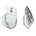 LOGITECH Wireless MX Master 3S ergonomische Maus, Silber, Weiß AKKU, USB Typ-C