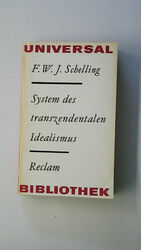 111874 Friedrich Wilhelm Joseph von Schelling SYSTEM DES TRANSZENDENTALEN