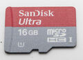 Sandisk Ultra 16GB micro SD HC II Karte High memory card  Speicherkarte