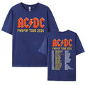 2024 ACDC Pwr Up World Tour Shirt Rock Band ACDC Freizeit Shirt ACDC Band Shirt
